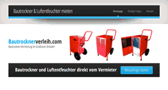 Desktop Screenshot of bautrocknerverleih.com