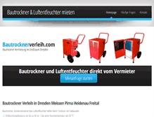 Tablet Screenshot of bautrocknerverleih.com